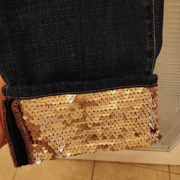 Chico's boyfriend jeans. Sequence bottoms. - Picture 7 of 7